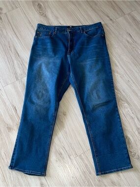 Men's Dark Blue FRYE Denim Jeans 38” Waist 40” Length 28” Inseam